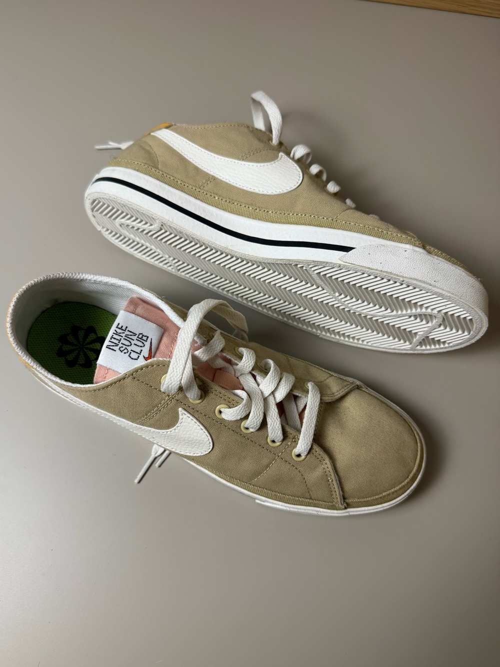 NIKE Court Legacy Canvas Next Nature “Wheat Grass Sail” Brown/White Men’s 8